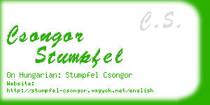 csongor stumpfel business card